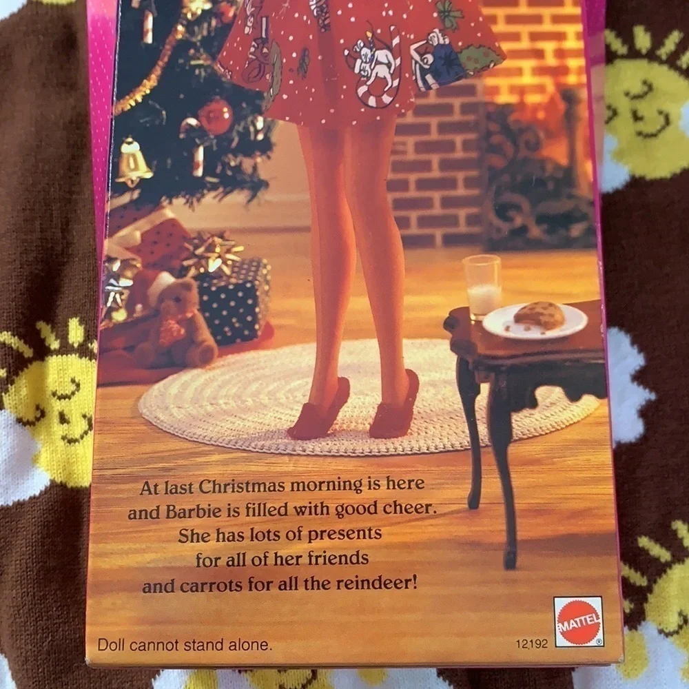 Vintage 1994 Mattel holiday dreams Christmas morning Barbie Blonde green eyes